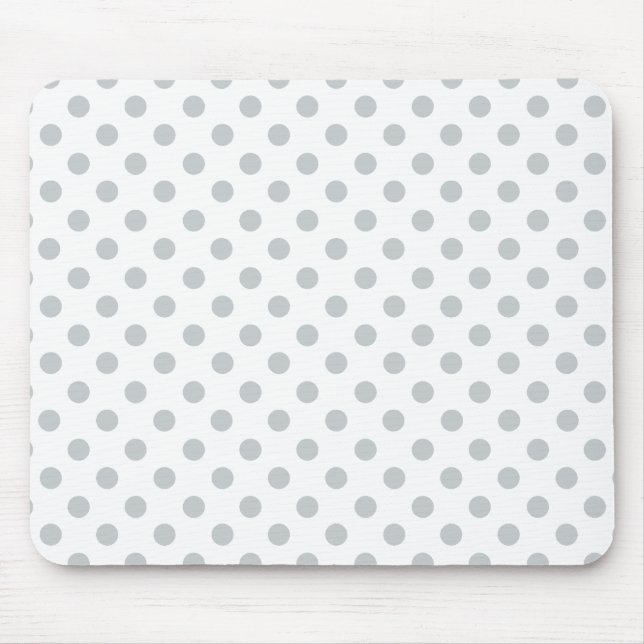 Change Grey Polka Dots Any Colour Click Customise Mouse Pad (Front)