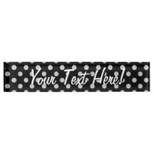 Change Grey Polka Dots Any Colour Click Customise Nameplate