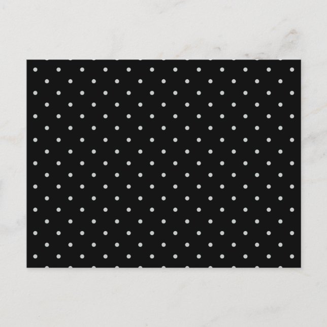 Change Grey Polka Dots Any Colour Click Customise Postcard (Front)