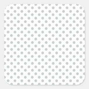 Change Grey Polka Dots Any Colour Click Customise Square Sticker