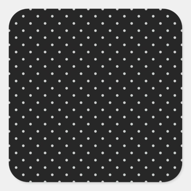 Change Grey Polka Dots Any Colour Click Customise Square Sticker (Front)