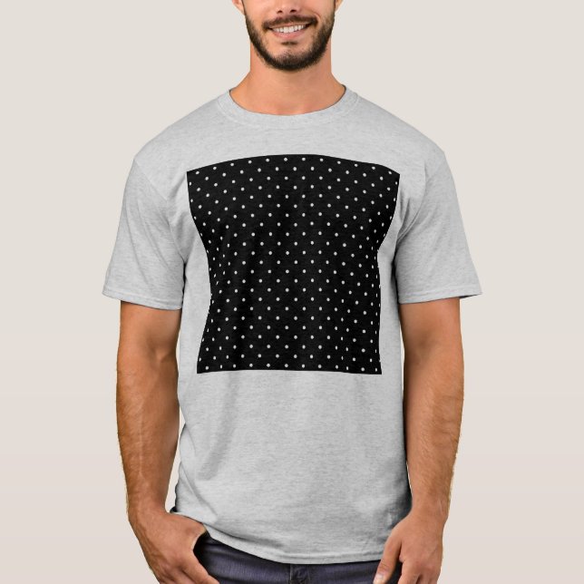 Change Grey Polka Dots Any Colour Click Customise T-Shirt (Front)