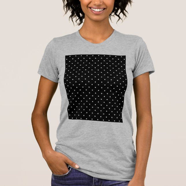 Change Grey Polka Dots Any Colour Click Customise T-Shirt (Front)