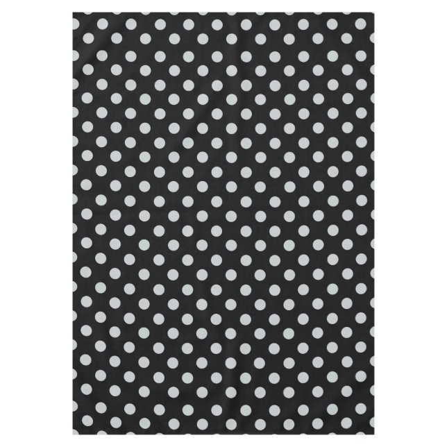 Change Grey Polka Dots Any Colour Click Customise Tablecloth (Front)