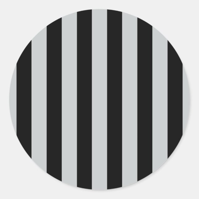 Change Grey Stripes to  Any Colour Click Customise Classic Round Sticker (Front)