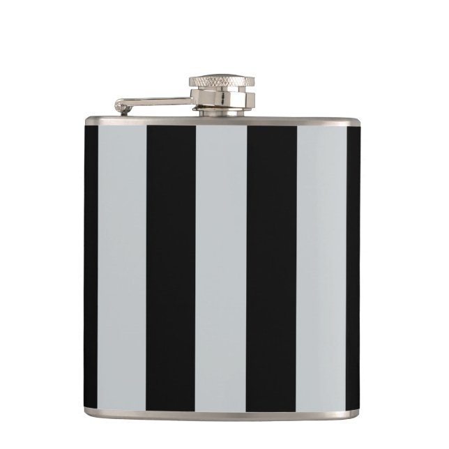 Change Grey Stripes to  Any Colour Click Customise Hip Flask (Front)