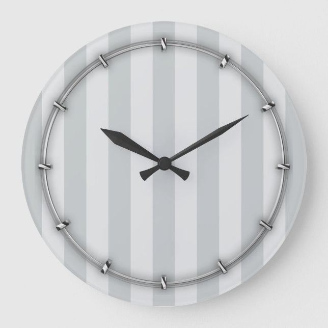 Change Grey Stripes to  Any Colour Click Customise Large Clock (Front)