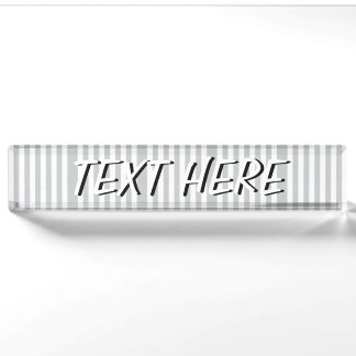 Change Grey Stripes to Any Colour Click Customise Nameplate