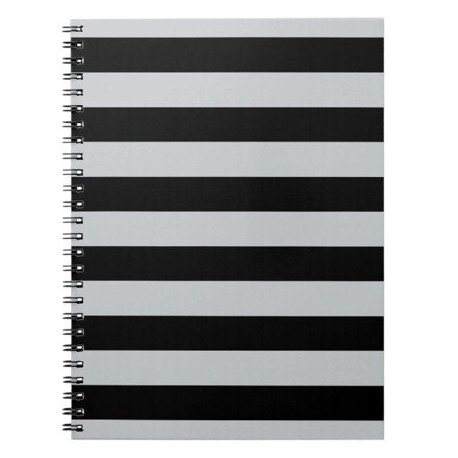 Change Grey Stripes to  Any Colour Click Customise Notebook (Front)