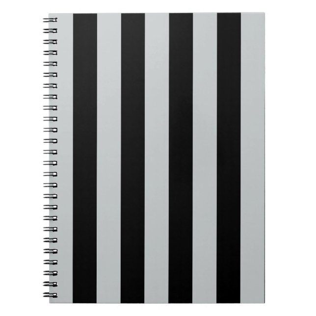 Change Grey Stripes to  Any Colour Click Customise Notebook (Front)