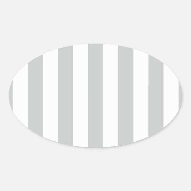 Change Grey Stripes to  Any Colour Click Customise Oval Sticker (Front)