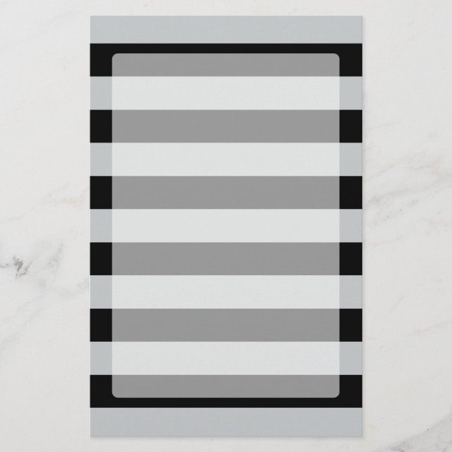 Change Grey Stripes to  Any Colour Click Customise Stationery (Front)