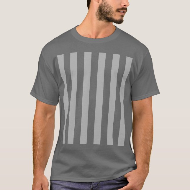 Change Grey Stripes to  Any Colour Click Customise T-Shirt (Front)