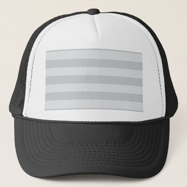 Change Grey Stripes to  Any Colour Click Customise Trucker Hat (Front)