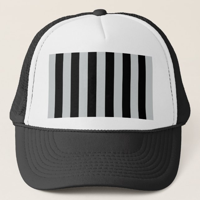 Change Grey Stripes to  Any Colour Click Customise Trucker Hat (Front)