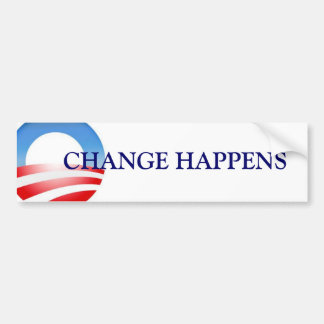 Change Happens (Obama) Bumper Sticker