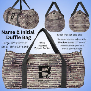Change Initial, Add (delete) Name, Brick Wall      Duffle Bag