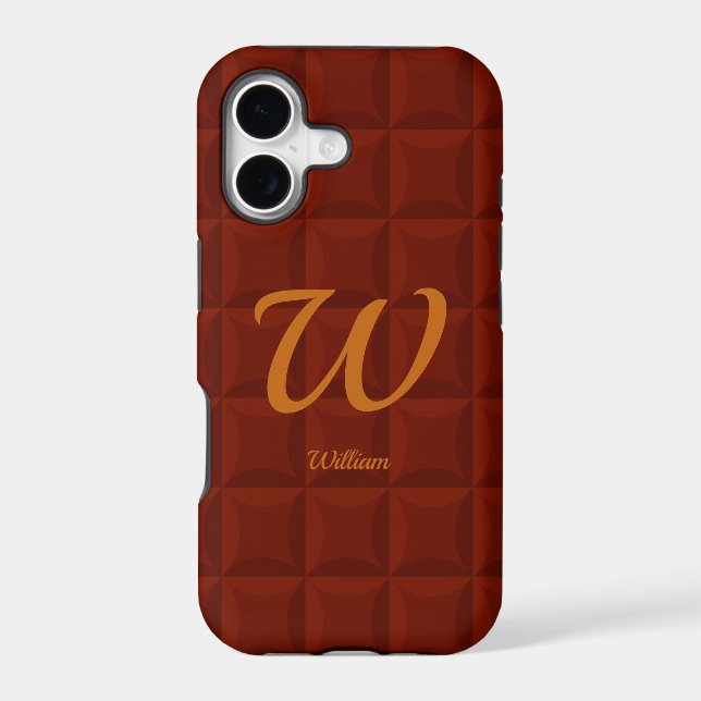 Change Initial, Add (delete) Name, Brown Cushioned (Back)