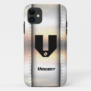 Change Initial, Add (delete) Name, Metal Strips iPhone 11 Case