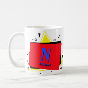 Change Initial Add Name Geometric Layers M N O P Q Coffee Mug