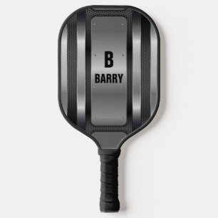 Change Initial, Add Name, Metal & Mesh Look Pickleball Paddle