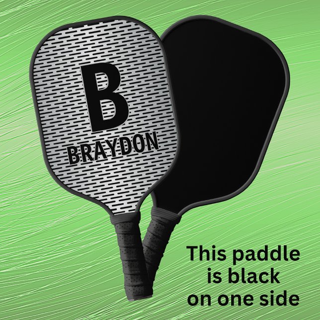 Change Initial, Add Name, Metal Slot Look Pickleball Paddle (Creator Uploaded)