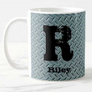 Change Initial Add Name O P Q R S T Chequered Pla Coffee Mug