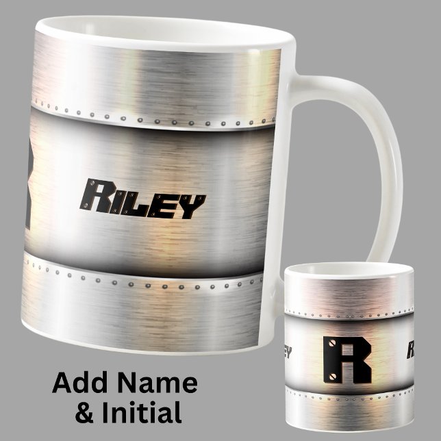 Change Initial Add Name O P Q R S T  Metal Strips, Coffee Mug (Creator Uploaded)