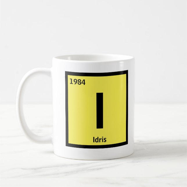 Change Initial Name Year Periodic Table I J K L  Coffee Mug (Left)