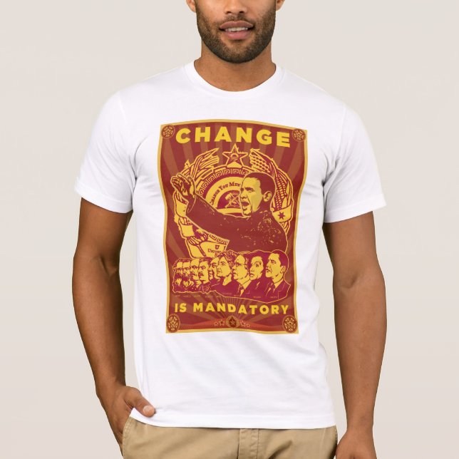 Change Is Mandatory! Comrade Obama Spoof Shirt (Front)