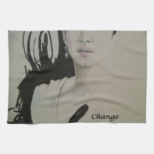 Change is Not a Spectator Sport Art Print Tea Towel