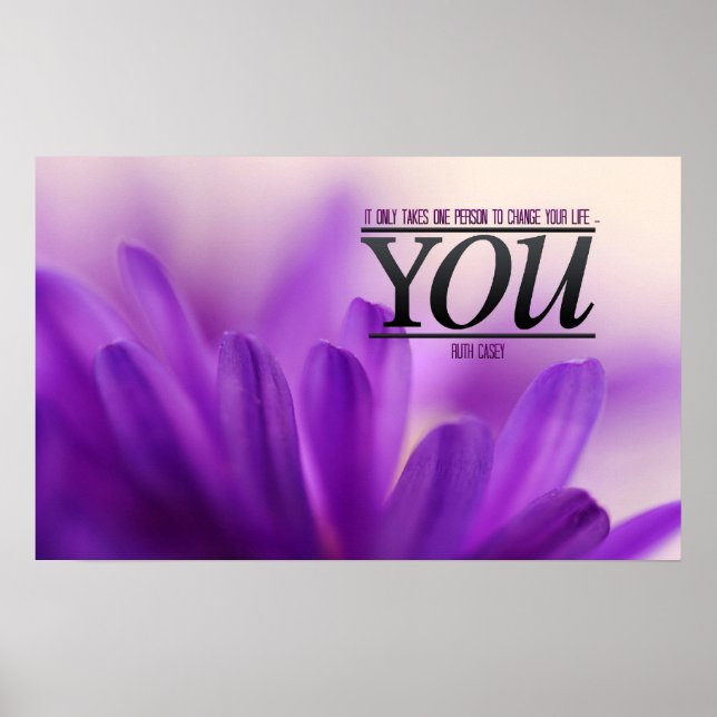 Change Life Motivational Poster Print (Front)