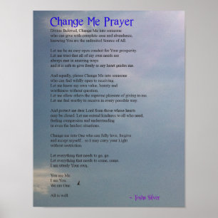 Change Me Prayer Poster