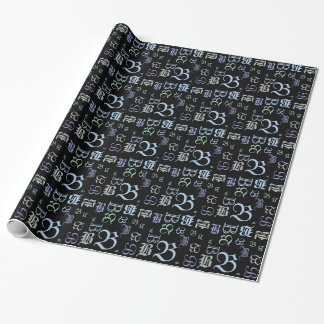 CHANGE MONOGRAM BlackLetter Style All Occasion Wrapping Paper