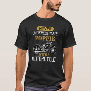 Change Name Never Underestimate Grandpa Motorcycle T-Shirt