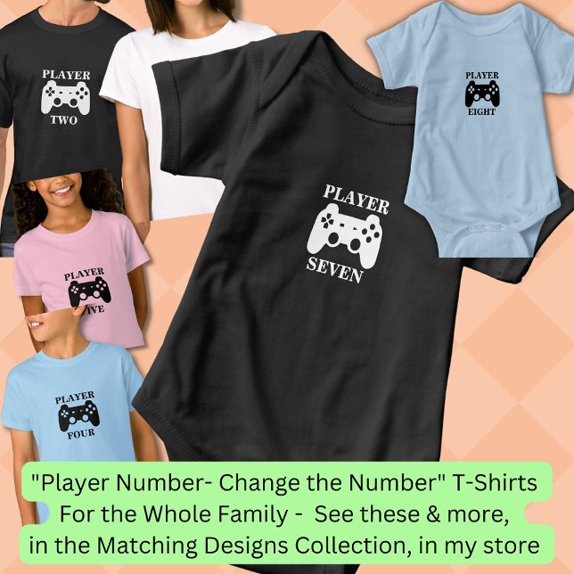 Change Number, Player Seven Matching Gamer Baby Bodysuit (Creator Uploaded)
