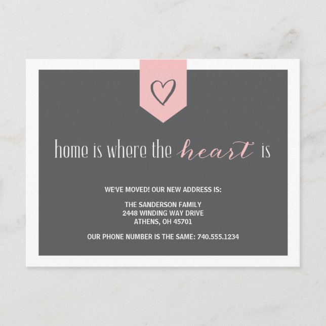 Change of Address Announcement (Front)