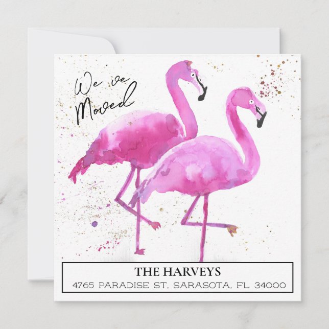 Change of address announcement postcard (Front)