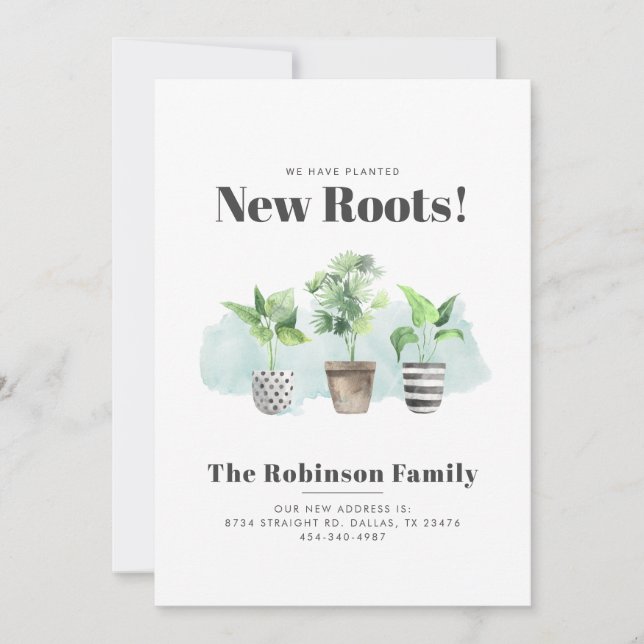 Change of Address Boho Custom Moving Announcement (Front)