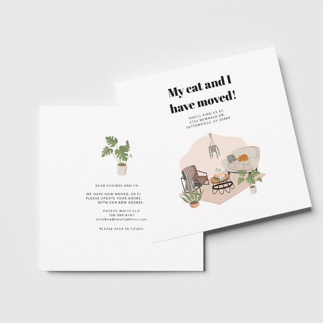 Change of Address Boho Moving Announcement (Change of Address Notice Moving Announcement)