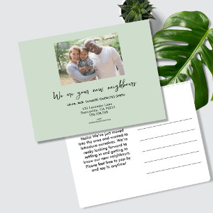 Change of address card