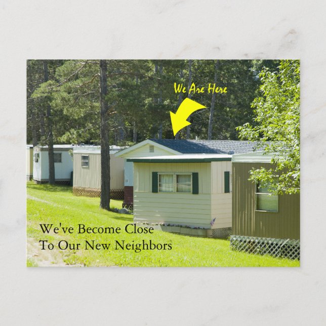 Change of Address Card: Close Neighbours Announcement Postcard (Front)
