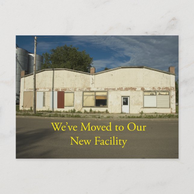 Change of Address Card: New Facility Announcement Postcard (Front)