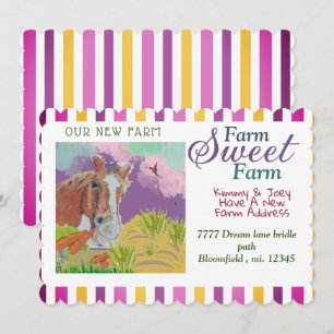 CHANGE OF ADDRESS CARD PERSONALIZE Invitation
