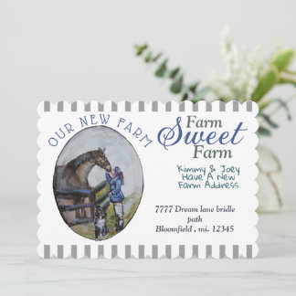 CHANGE OF ADDRESS CARD PERSONALIZE Invitation