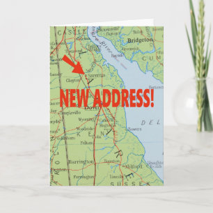 Change of address card - Smyrna, Delaware