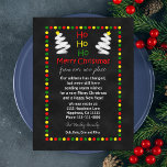 Change of Address Chalkboard Christmas Trees Holiday Postcard<br><div class="desc">This fun change of address postcard is made especially for Christmastime. The postcard features a chalkboard style on which pretty holiday lights surround the announcement. A couple white Christmas trees appear at the top too along with HO HO HO Merry Christmas. This postcard is an inexpensive way to say Merry...</div>