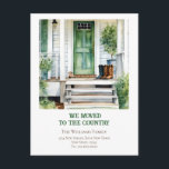 Change of Address Farmhouse Moving Announcement Postcard<br><div class="desc">Farmhouse we moved to the country  | Moving Announcement. This is a template ready for you to add your details to.</div>