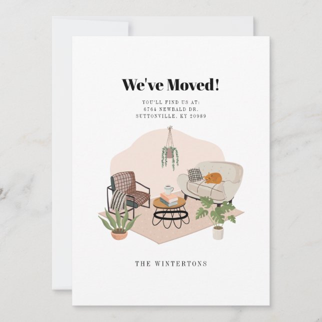 Change of Address Moving Announcement (Front)