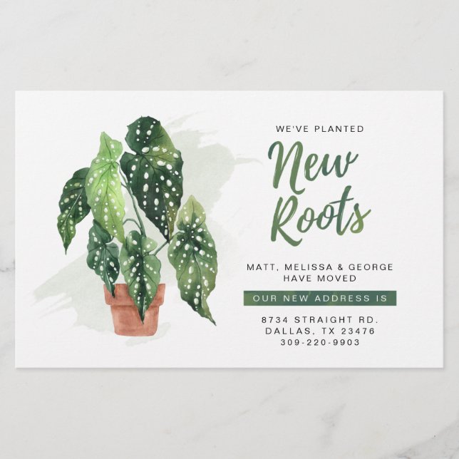 Change of Address Moving Announcement Card (Front)